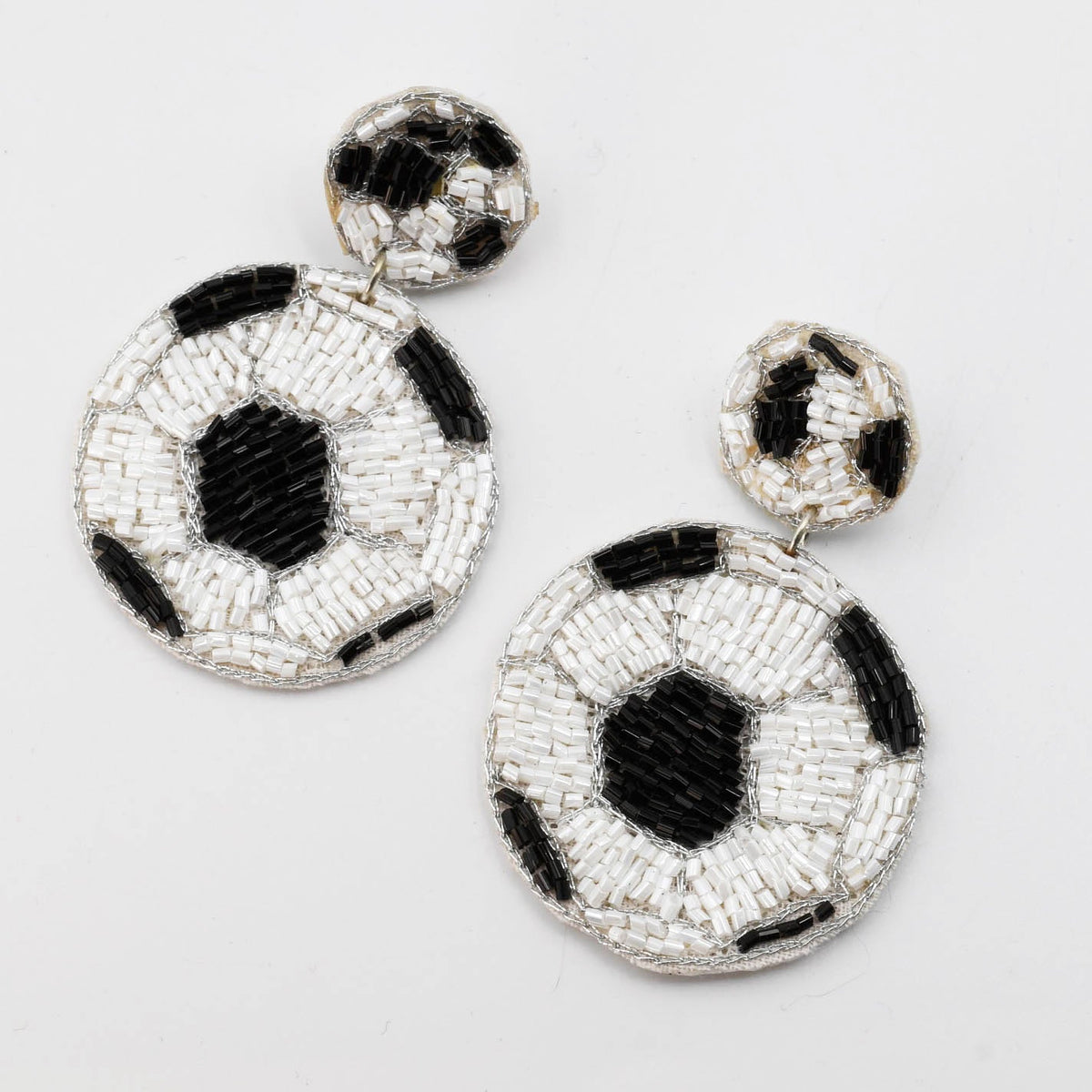 Soccer Ball Beaded Earrings S46 – Charming Charlie