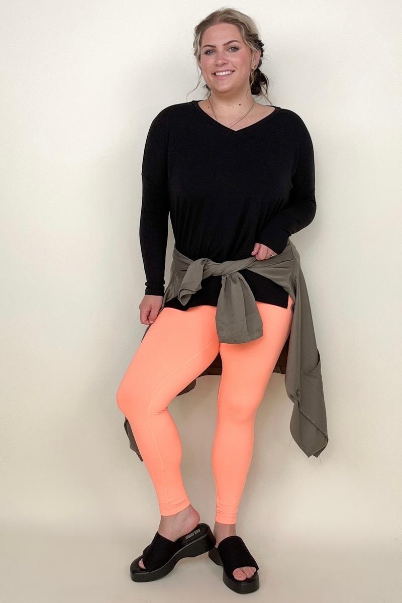 Zenana Mint Wide Waistband Full Length Legging with Pockets