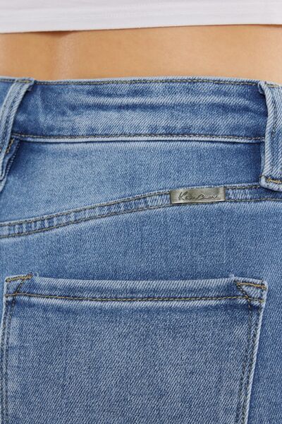 Kancan Full Size Cat's Whiskers High Waist Jeans - Charming Charlie