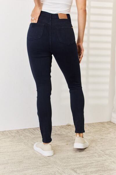 Judy Blue Full Size Distressed Tummy Control High Waist Skinny Jeans