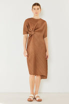 Marina West Swim Pleated Dolman Sleeve Dress - Charming Charlie