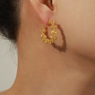 Titanium Steel C-Hoop Earrings - Charming Charlie