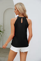 Sequin Grecian Neck Tank - Charming Charlie