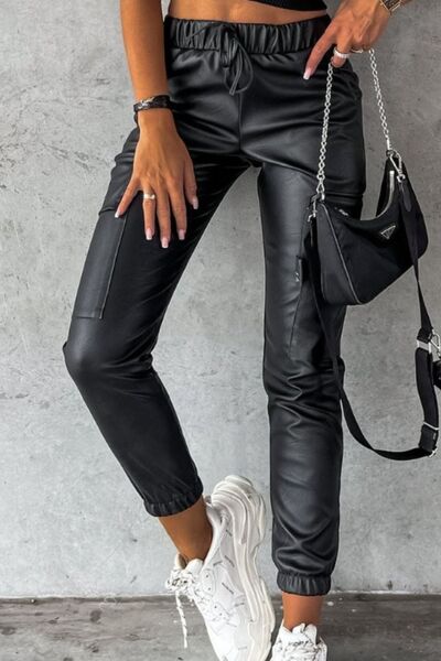 Drawstring Pants with Pockets - Charming Charlie