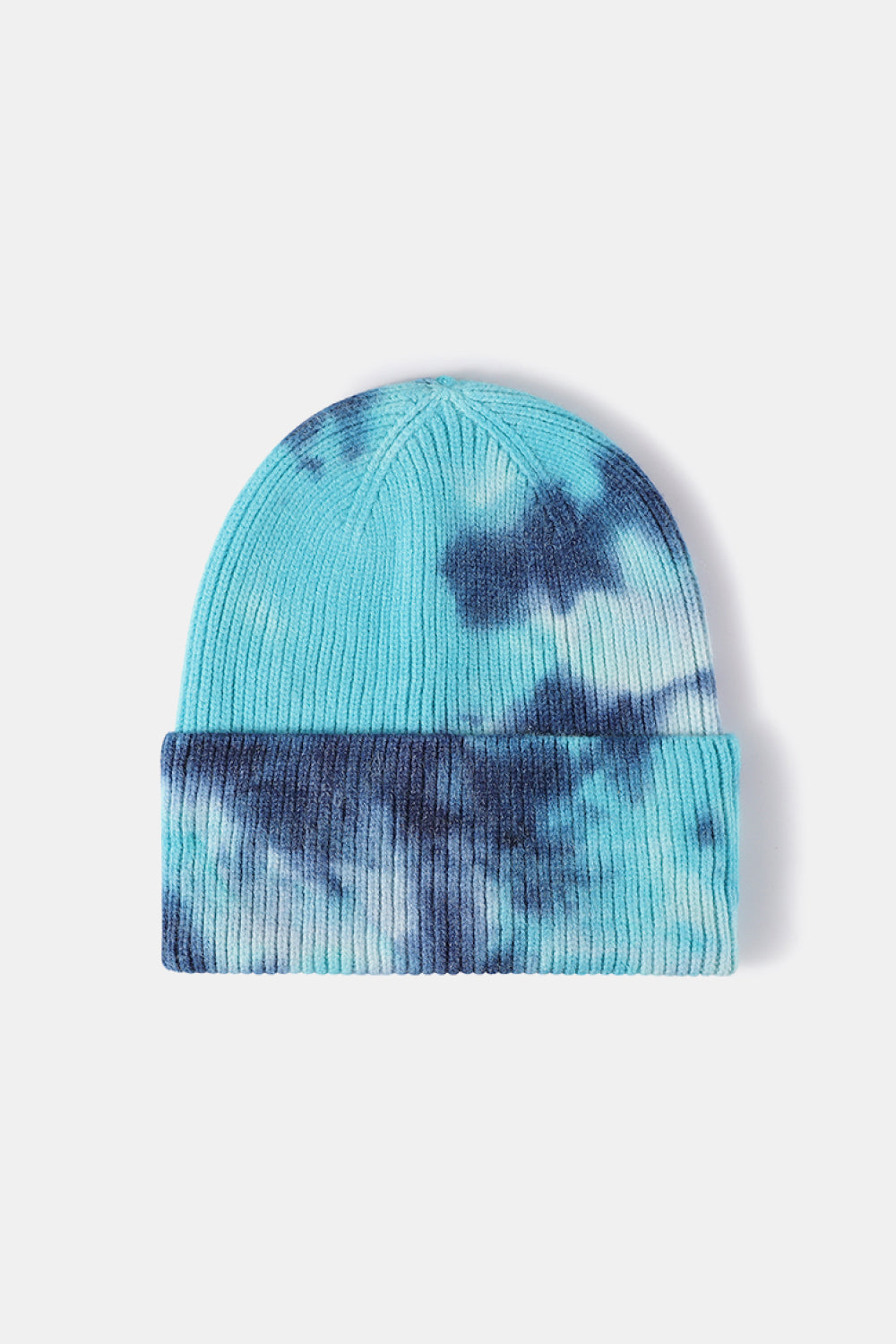 Tie-Dye Cuffed Rib-Knit Beanie Hat - Charming Charlie