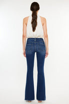 Kancan Cat's Whiskers Raw Hem Flare Jeans - Charming Charlie