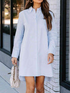 how to style long button up dress 3 ways to style a button down dress!