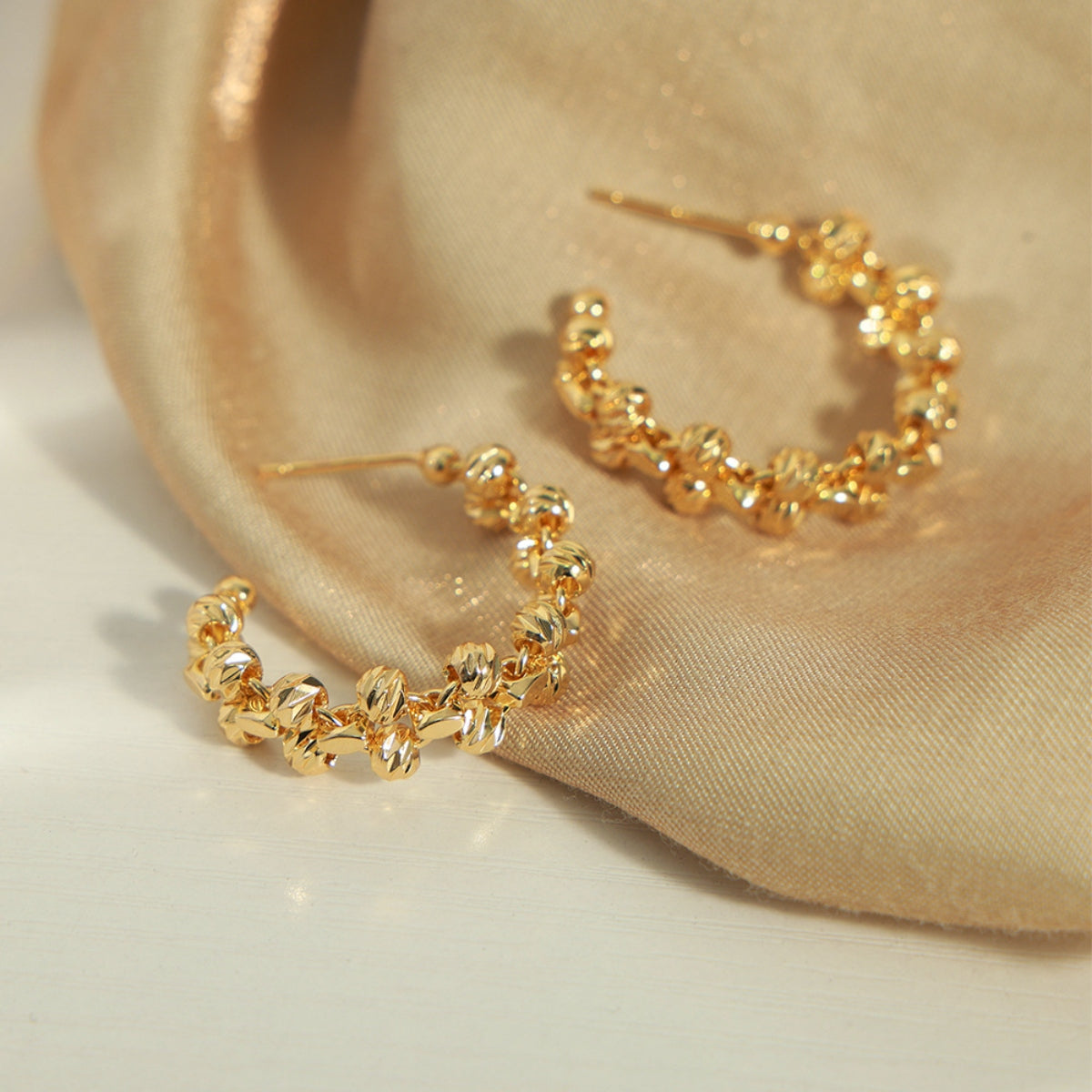 Titanium Steel C-Hoop Earrings - Charming Charlie