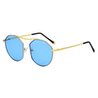 CHOCTAW | S2035 - Women Round Tinted Flat Lens Spectacles Opticals Sunglasses Circle - Cramilo Eyewear - Stylish Trendy Affordable Sunglasses Clear Glasses Eye Wear Fashion