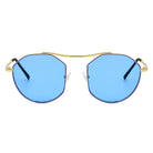 CHOCTAW | S2035 - Women Round Tinted Flat Lens Spectacles Opticals Sunglasses Circle - Cramilo Eyewear - Stylish Trendy Affordable Sunglasses Clear Glasses Eye Wear Fashion