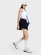 Pleated Detail Mid-Rise Waist Active Skirt - Charming Charlie