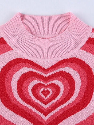 Heart Mock Neck Sweater Vest – Charming Charlie