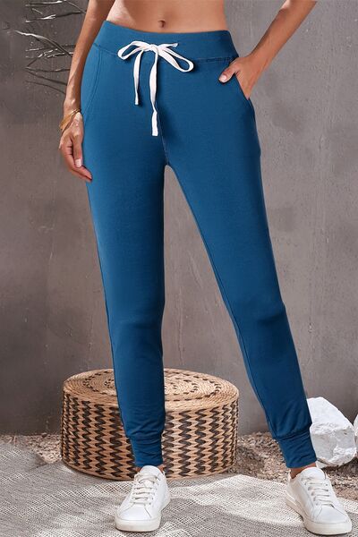 Drawstring Joggers with Pockets - Charming Charlie