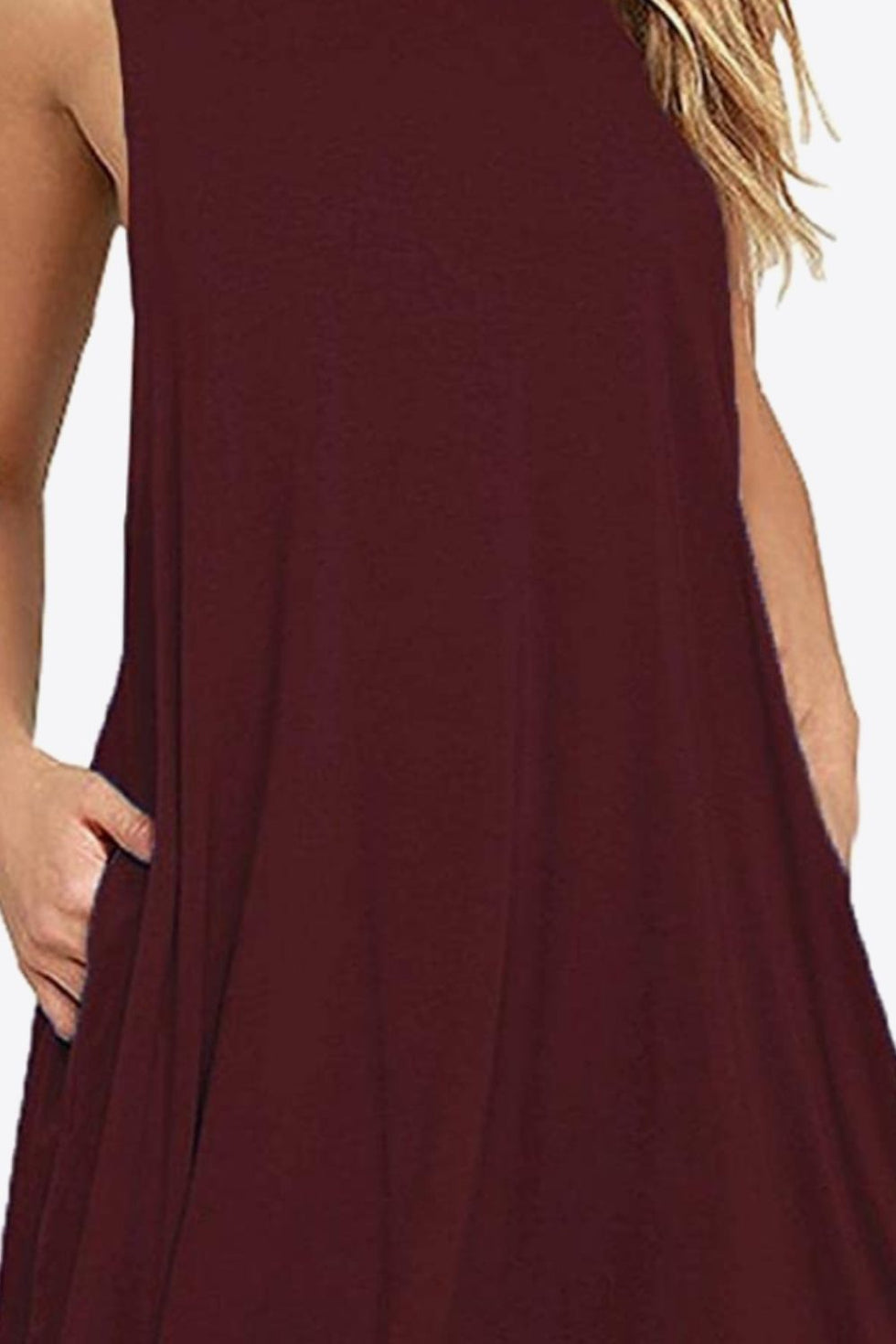 Round Neck Short Sleeve Dress (No Pockets) main image 1