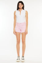 Kancan Raw Hem High Waist Denim Shorts - Charming Charlie