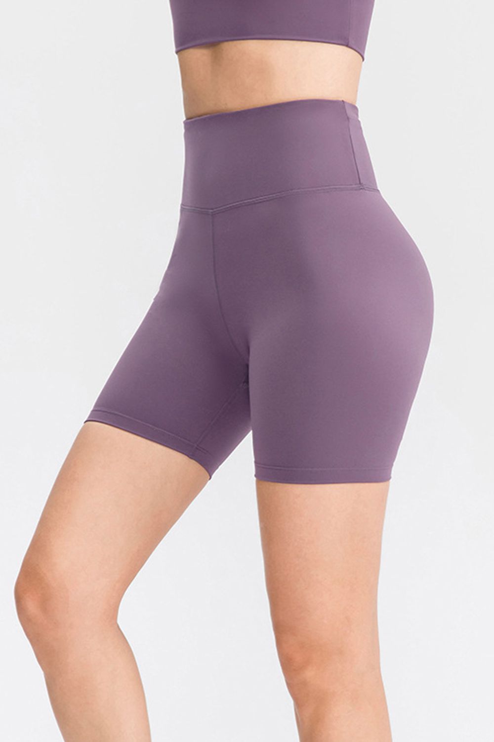 Wide Waistband Sports Shorts - Charming Charlie