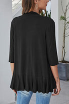 Open Front Three-Quarter Sleeve Cardigan - Charming Charlie