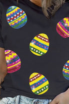 Plus Size Easter Round Neck Short Sleeve T-Shirt - Charming Charlie