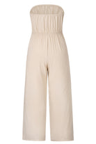 Tied Cutout Tube Wide Leg Jumpsuit - Charming Charlie
