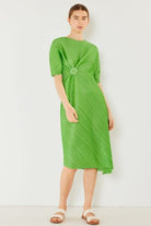 Marina West Swim Pleated Dolman Sleeve Dress - Charming Charlie