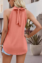 Tied Cutout Grecian Neck Tank - Charming Charlie