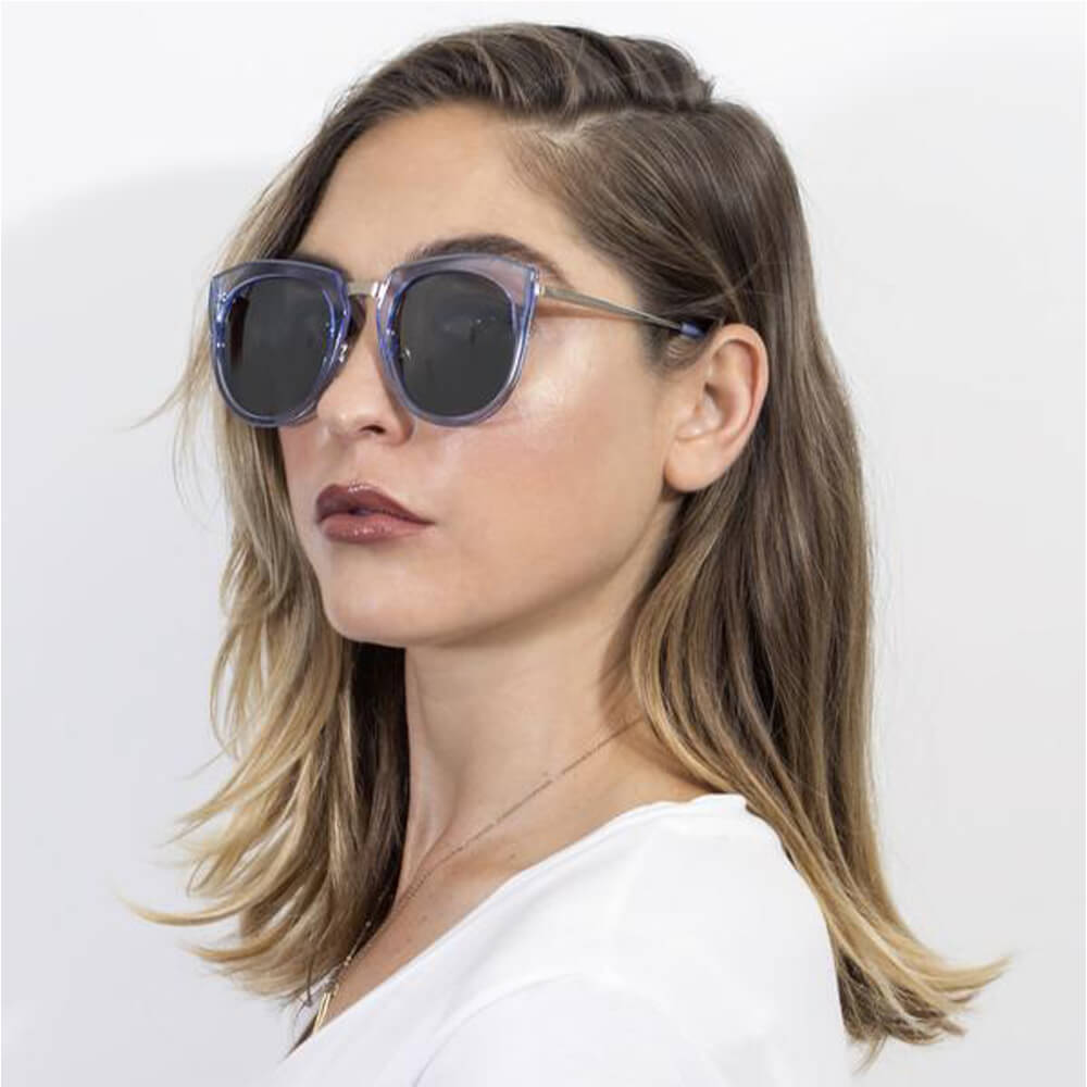 FERNDALE | CA12 - Mirrored Polarized Lens Oversize Cat Eye Sunglasses - Cramilo Eyewear - Stylish Trendy Affordable Sunglasses Clear Glasses Eye Wear Fashion