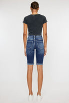 Kancan Full Size Cat's Whiskers Button Fly Denim Shorts - Charming Charlie