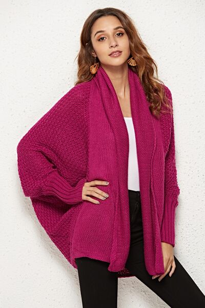 Open Front Batwing Sleeve Cardigan - Charming Charlie
