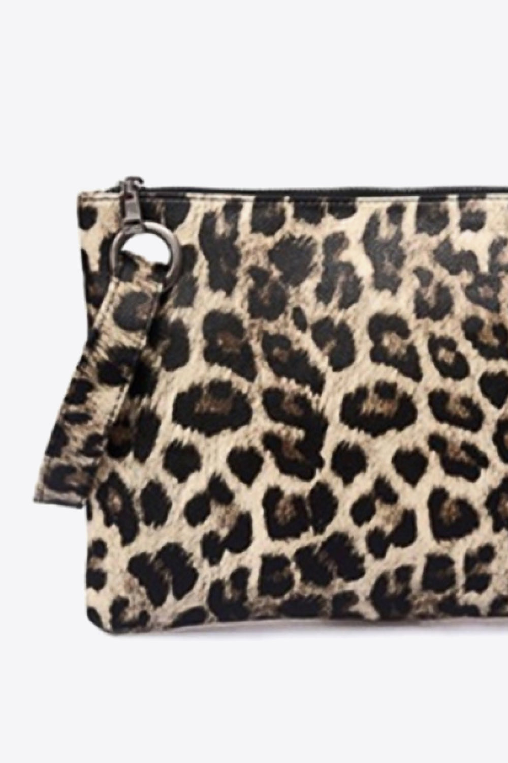 Leopard Cheetah Print Clutch Purse Evening Crossbody Bag - Dark