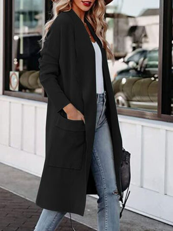Open Front Dropped Shoulder Outerwear main image 0