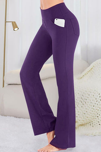 Pocketed High Waist Active Pants main image 1