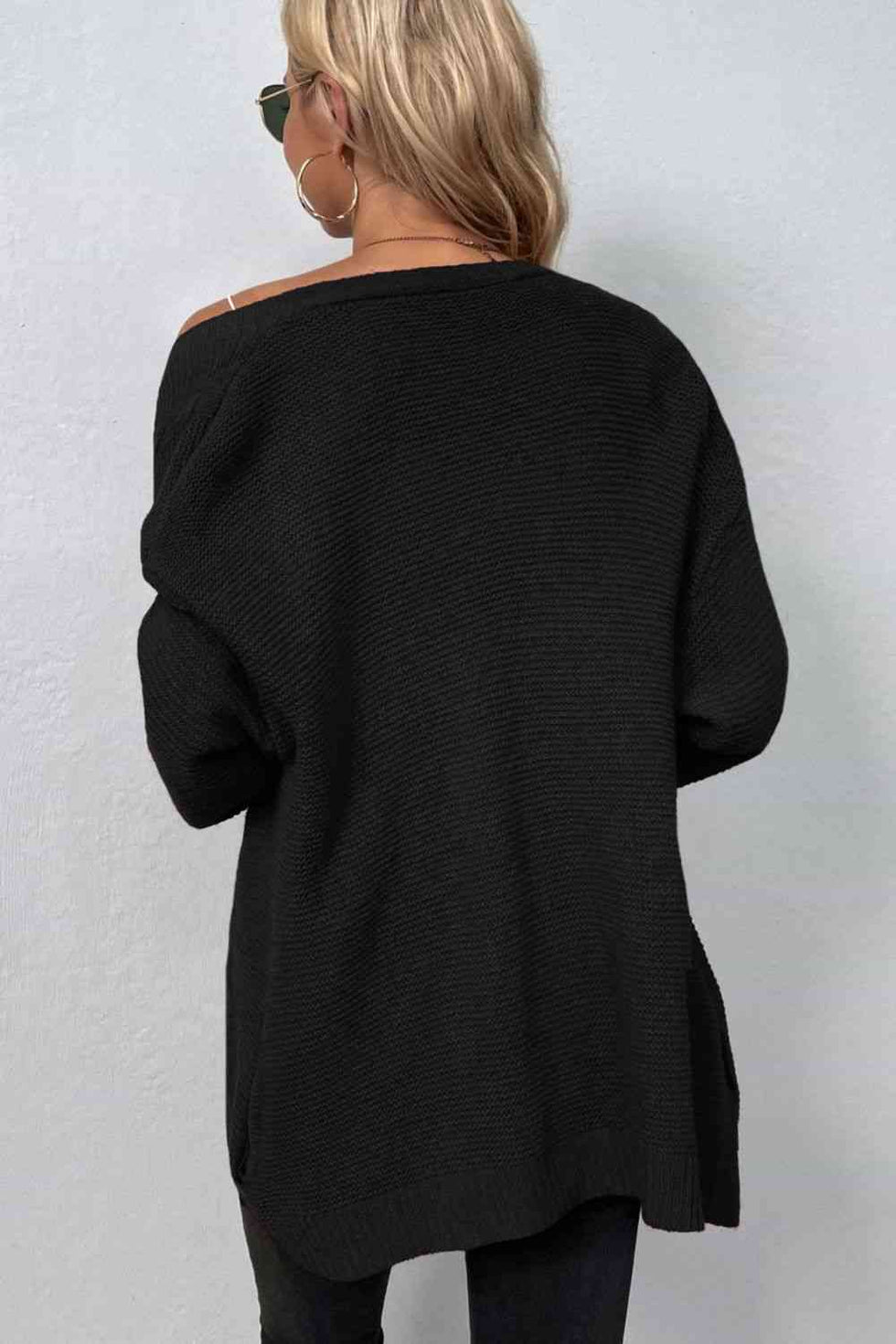 Open Front Cable-Knit Cardigan main image 0