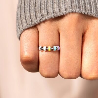 925 Sterling Silver Oil Drip Ring - Charming Charlie