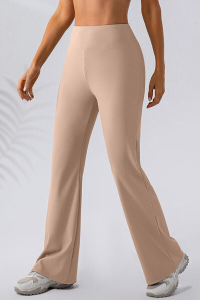 High Waist Straight Active Pants - Charming Charlie